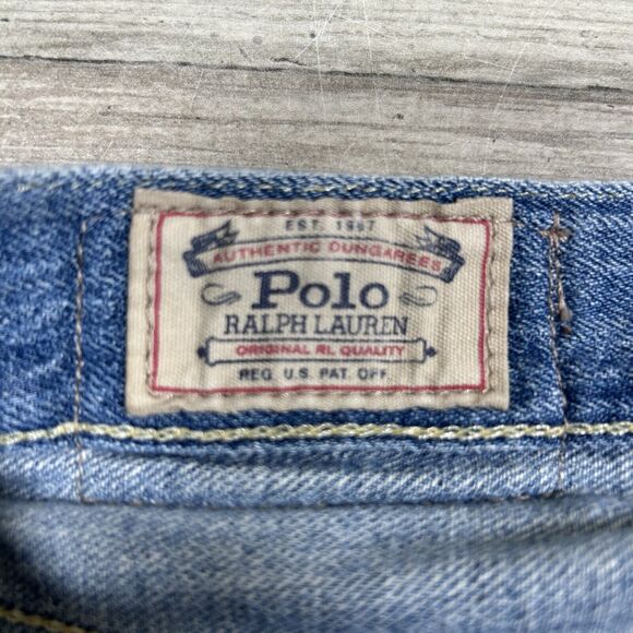 Polo Ralph Lauren Bermuda Jean Shorts Women's 27 Blue Sutton Boyfriend Cut Off - Picture 7 of 10